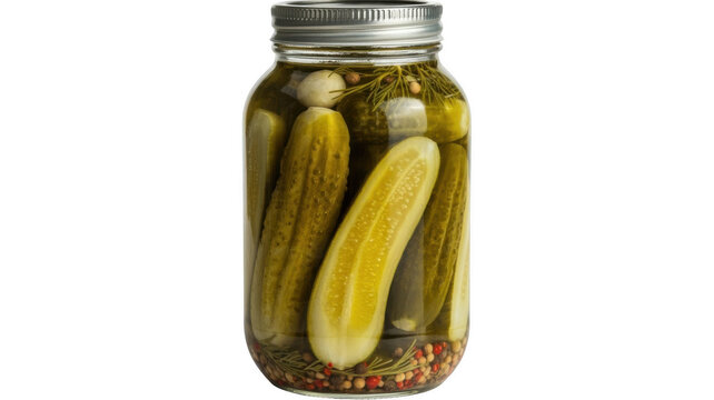 Pickled cucumbers png glass pickle jar png dill spices png preserved cucumber png homemade pickles png transparent background image