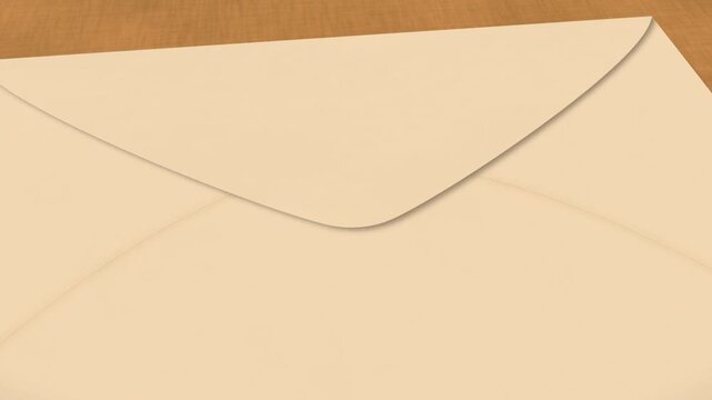 Wax seal stamped on cream envelope after thank you card slides inside