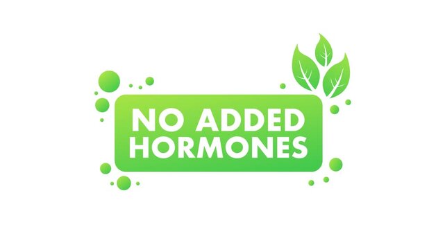 No added hormones green label animation