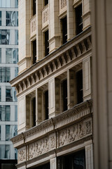 Ornate white terracotta cornice of the Wrigley Building Chicago © Davide