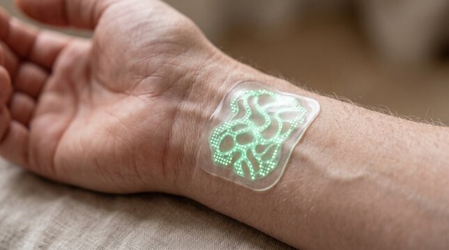 Mental Health Biofeedback Glowing Smart Patch