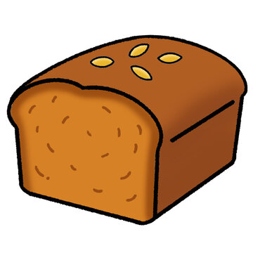 Illustration of Loaf of Bread