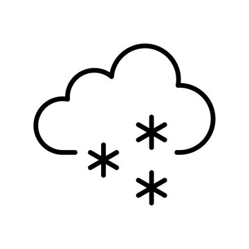 Snow cloud icon