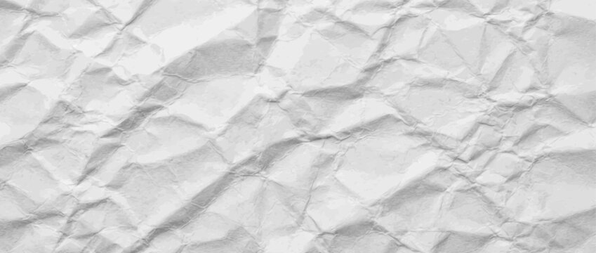 Easy-to-edit vector layers. Crumpled paper texture vector background. Useful for mockups and editorial layouts. Five separate layers make the artwork easy to adapt to different designs.