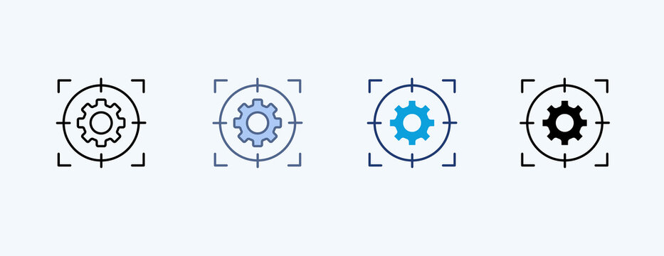 Execution Multiple Icon Illustration Vector, Contains 