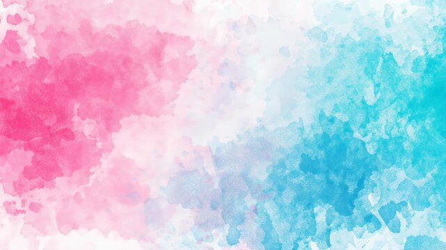 Watercolor Hues of Pink and Blue: An abstract blend of soft pink and light blue watercolor textures, creating a dreamy and serene backdrop perfect for design elements.