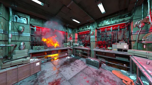 武器庫　3DCGレンダリング