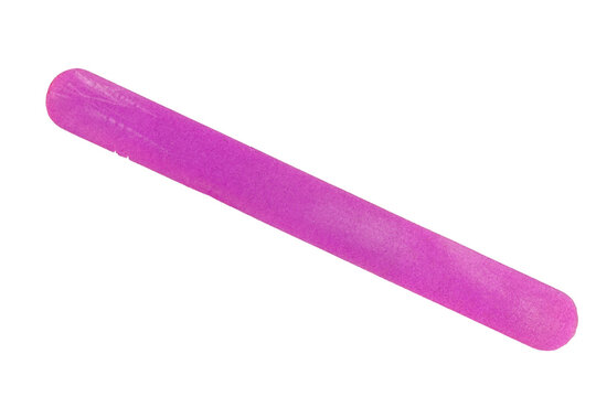 Pink nail file emery board isolated on transparent PNG background