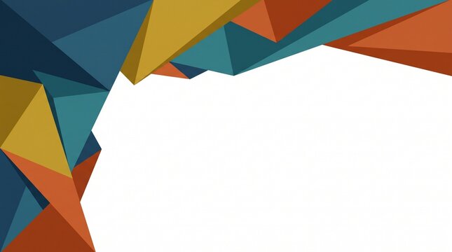 Abstract Geometric Shapes Colorful Background Design.