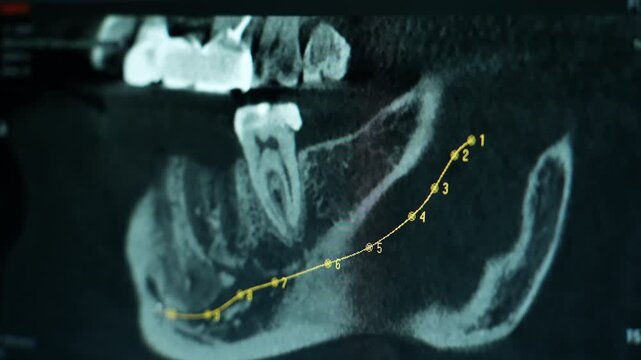 Mandibular Nerve Canal Tracing On Dental CBCT Scan
