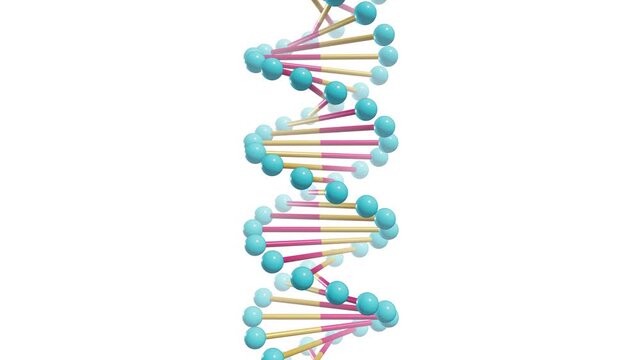 Rotating Double Helix DNA Strand Medical Background