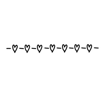 Hand Drawn Wavy Line Pattern Illustration.
