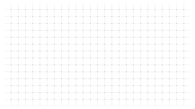 Grey grid line animation with lines forming a grid from multiple directions and dot pattern on white background. 4K animated minimalist grid for background, presentation, motion graphics, and overlay.