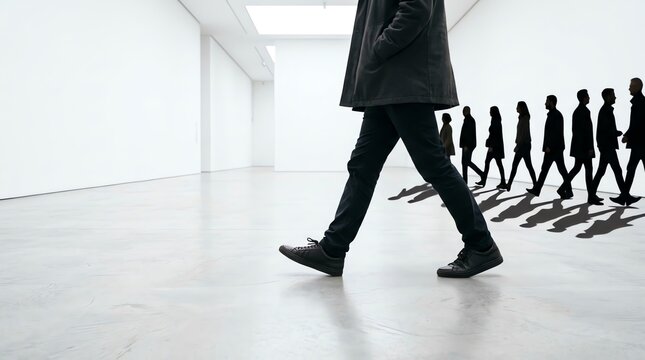 Conceptual Representation of Individuality and Breaking Away from Conformity in a Minimalist Setting