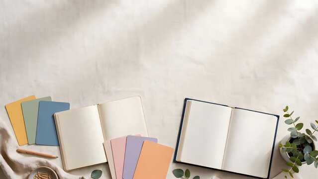 Blank cards provide versatile visual space for concepts involving vocabulary, education, and communication