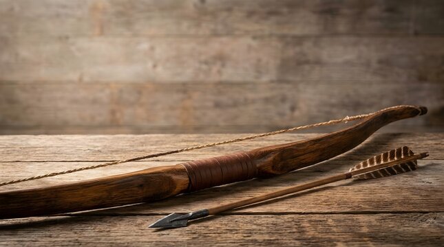 Handmade Bow And Arrow Traditional Craft