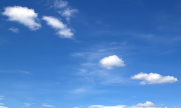 blue sky and clouds sky.