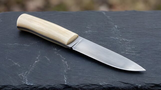 Traditional Hunting Knife With Bone Handle
