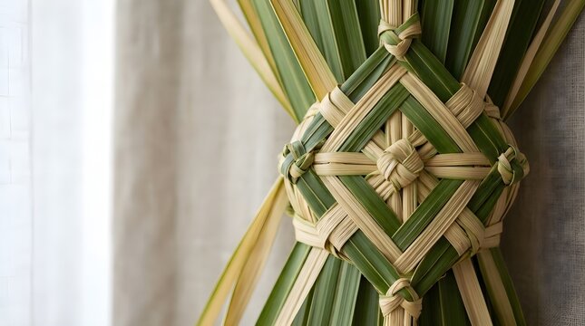 Ceremonial Palm Leaf Decoration Close Up
