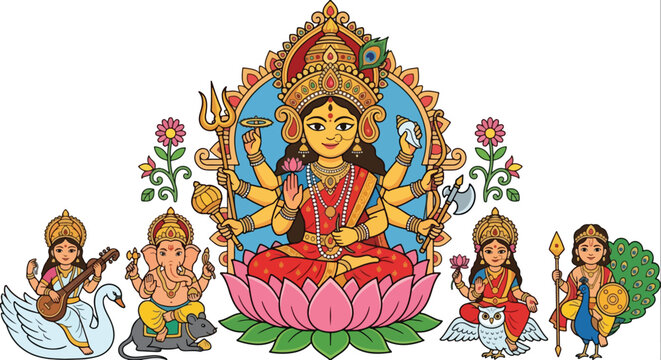 durga maa pratima for hindu religious
