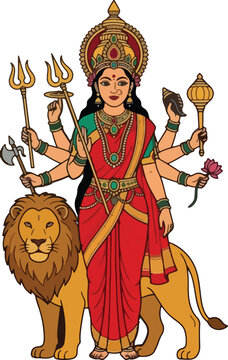durga maa pratima for hindu religious