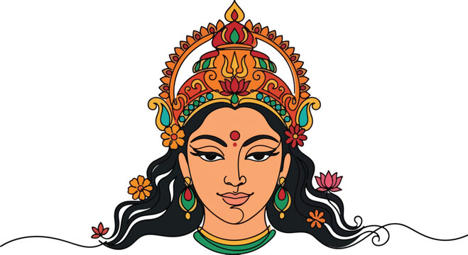 durga maa pratima for hindu religious