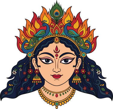 durga maa pratima for hindu religious