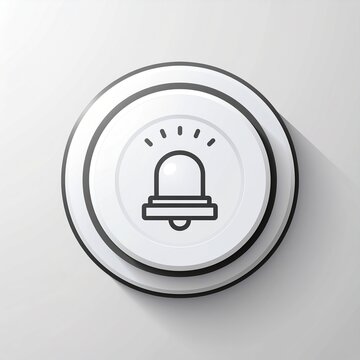 Incident response emergency button icon