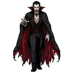 Obraz premium Gothic Vampire Dracula Halloween Horror Character