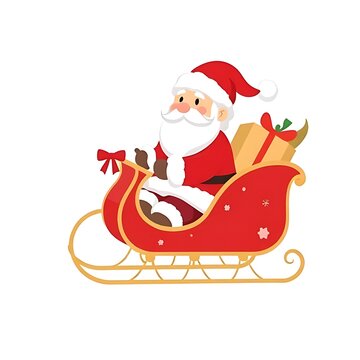 santa claus with present