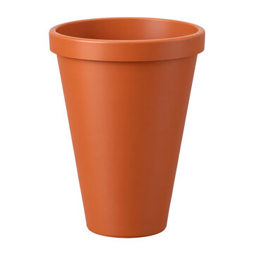 flower pot isolated on white