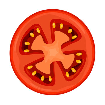 Round Slice Of Tomato