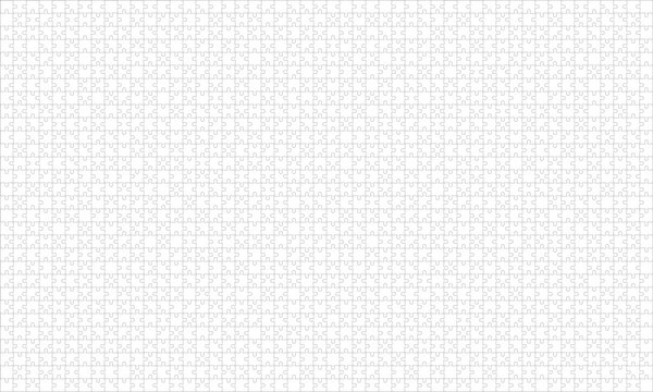 Detailed various shapes puzzle grid outline overlay. Jigsaw puzzle blank template. 50x30 shapes, 1500 pieces. Separate matching puzzle elements. Vector png