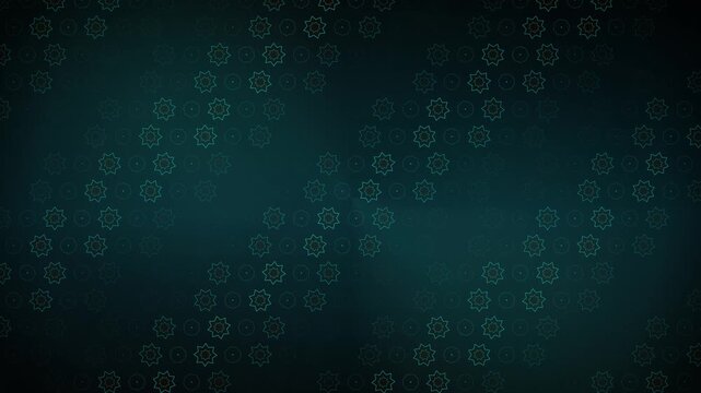 Teal Islamic Geometric Microtile Star Pattern Seamless Loop Animation 4K