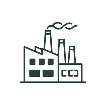 factory and smoke