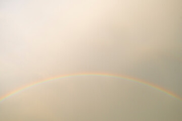 Obraz premium rainbow in the sky, closeup of photo, nature series