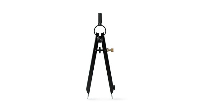 compasses on white background