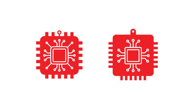 Integrated Circuit Component Symbol for Semiconductor and Electronic Engineering