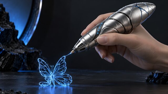 3D Printing Pen Product Innovation Chrysalis Cocoon Metamorphosis 3D Concept Design