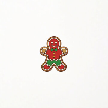 Gingerbread man cookie illustration