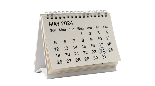 Desk calendar with pages isolated on white background, ideal for office supplies and planning design projects, and creative projects, high quality visuals, modern branding needs,