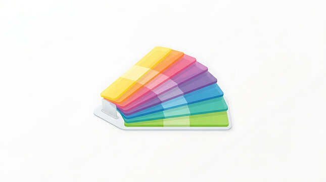 Colorful Gradient Color Swatch Palette for Graphic Design and Creative Project Inspiration on White Background