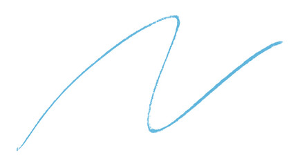 Obraz premium Light blue pencil strokes isolated on transparent background
