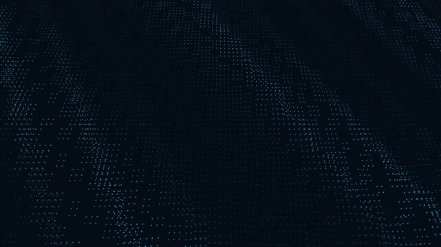 An isometric 4k animation of a smart city digital twin with urban planning grid elements set on a transparent background