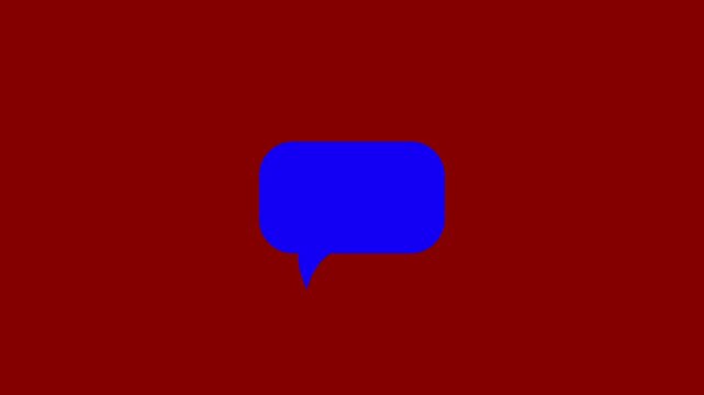 Online bubble chat messages Green Screen chroma key, pop up chat box, Text box, 3 Animation Speech Bubble Alpha channel. message box cartoon animated
