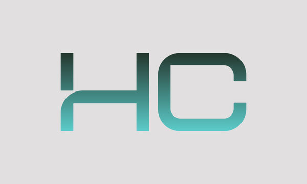 HC H hc initial logo | initial based abstract modern minimal creative logo, vector template image. luxury logotype logo, real estate homie logo. typography logo. initials logo