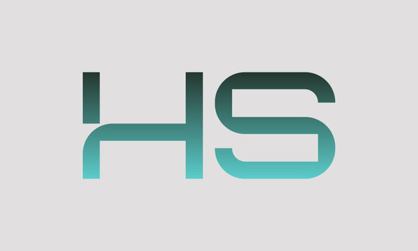 HS H hs initial logo | initial based abstract modern minimal creative logo, vector template image. luxury logotype logo, real estate homie logo. typography logo. initials logo