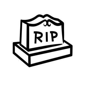 RIP Tombstone Illustration