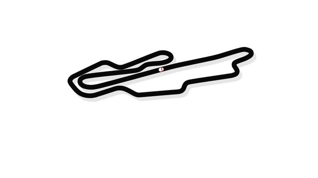 Mugello circuit track captured in high speed motorcycle racing video footage showcasing professional sport athletes in dynamic motion animation sequences