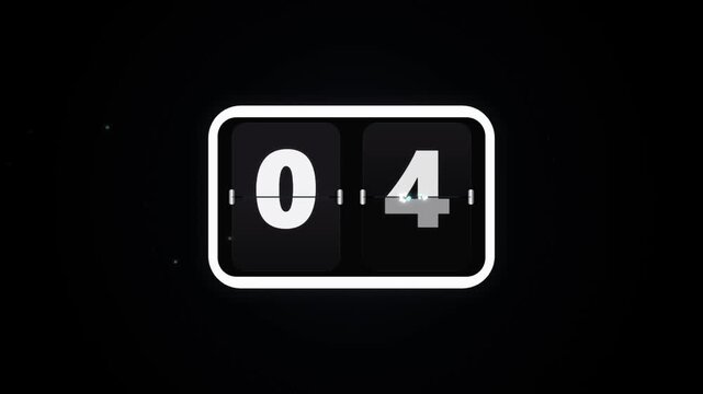 Digital mechanical flip clock with physical plate flips, impact bounce physics, glowing stardust bursts and cybernetic telemetry over a celestial starfield